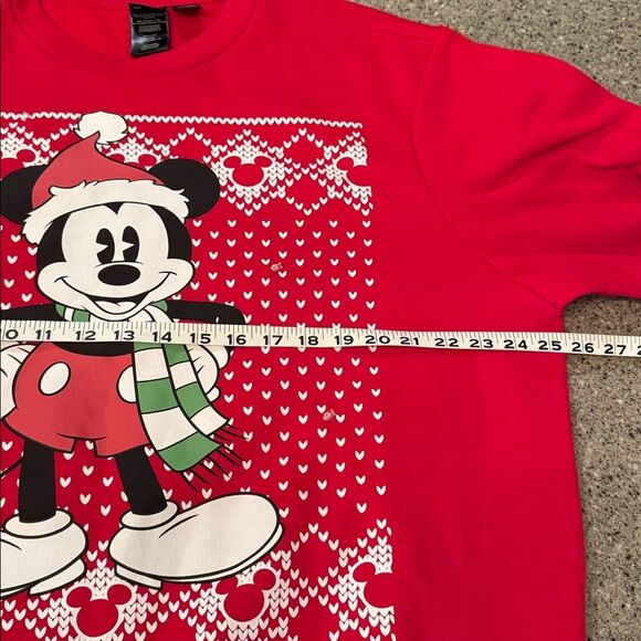 DISNEY Light Up Mickey Mouse Christmas Holiday Crew Neck Sweatshirt - Picture 3 of 11